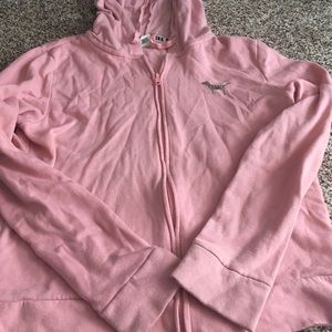 Hooded zip up PINK jacket